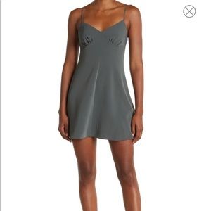 Olive Green Mini Dress